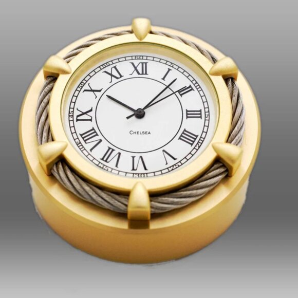 Cable Paperweight Clock